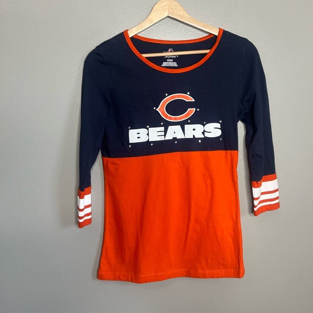 Majestic Chicago Beats women’s tee shirt size small cotton rhinestone‎